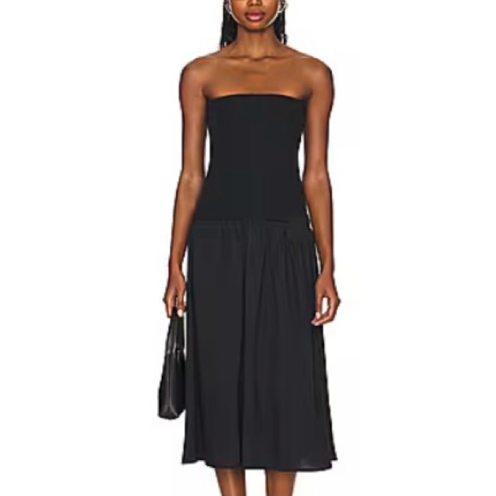 WEWOREWHAT Ribbed MIDI Dress Size S
